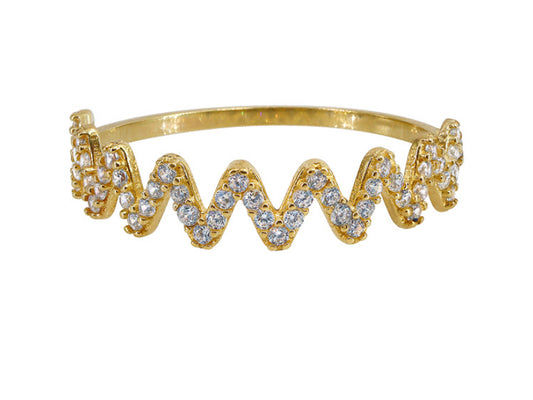 10k Gold Zig Zag Ring