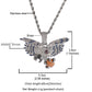 Iced Out Cz Diamond JinJiBeWater Copper Inlaid Zircon Exquisite Colorful Bird Pendant