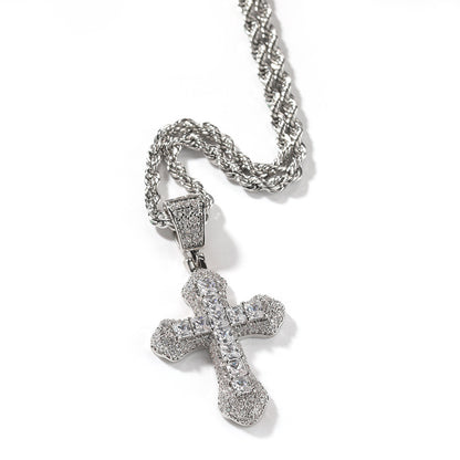 Cz Mini Cross Pendant