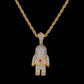 Gold Plate Lego Necklace