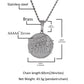 Big Medallion Round Disc Letter Money And Family Pendant Necklace