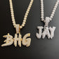 Custom 2 Layer Double Plated Name Charm Pendant