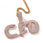 Custom 2 Layer Double Plated Name Charm Pendant