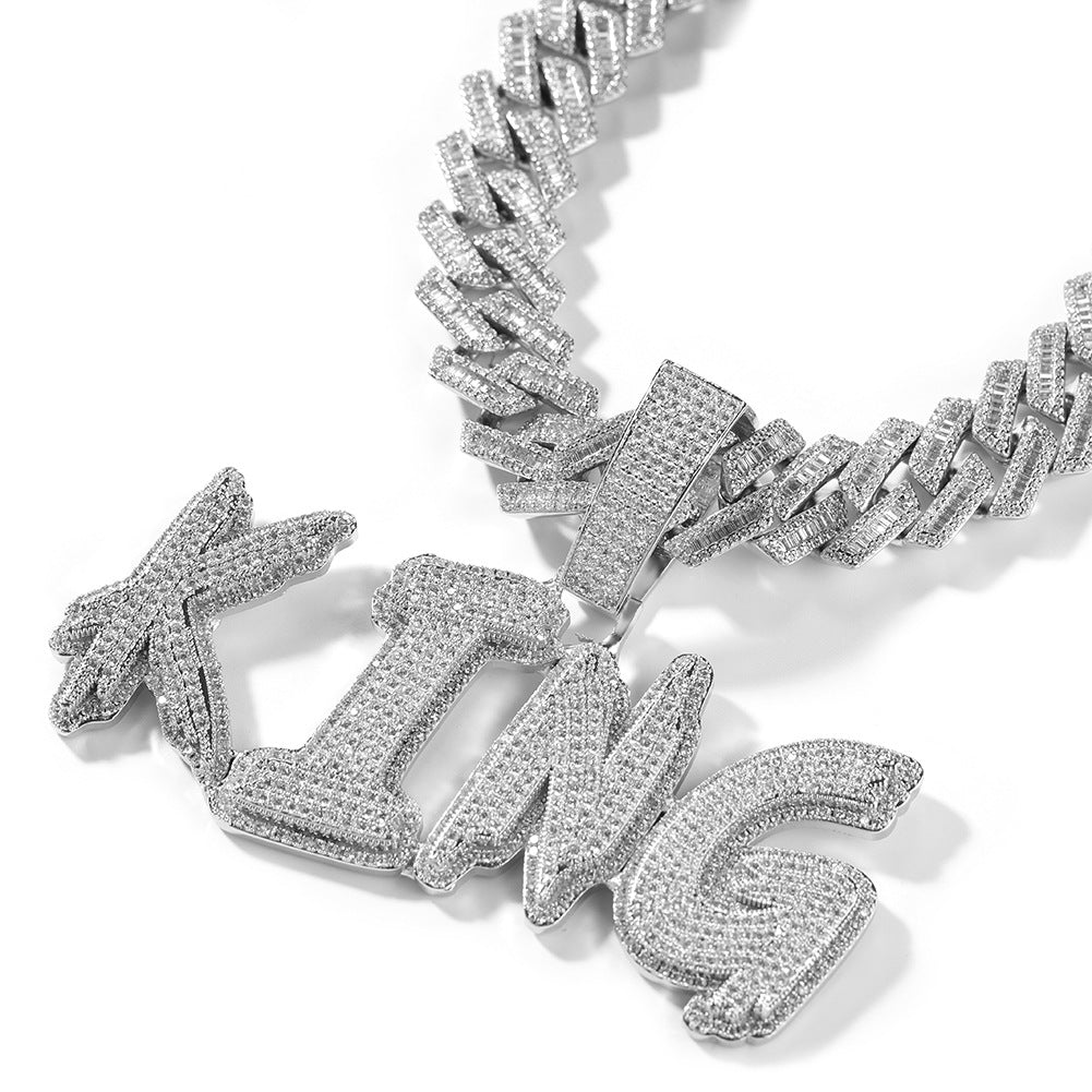 Custom 2 Layer Double Plated Name Charm Pendant