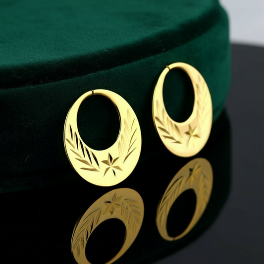 ਸਟਾਰ ਗੋਲਡ ਪਲੇਟਿਡ ਨਟੀਅਨ ਈਅਰਰਿੰਗਸ