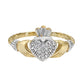 Claddagh real gold ring