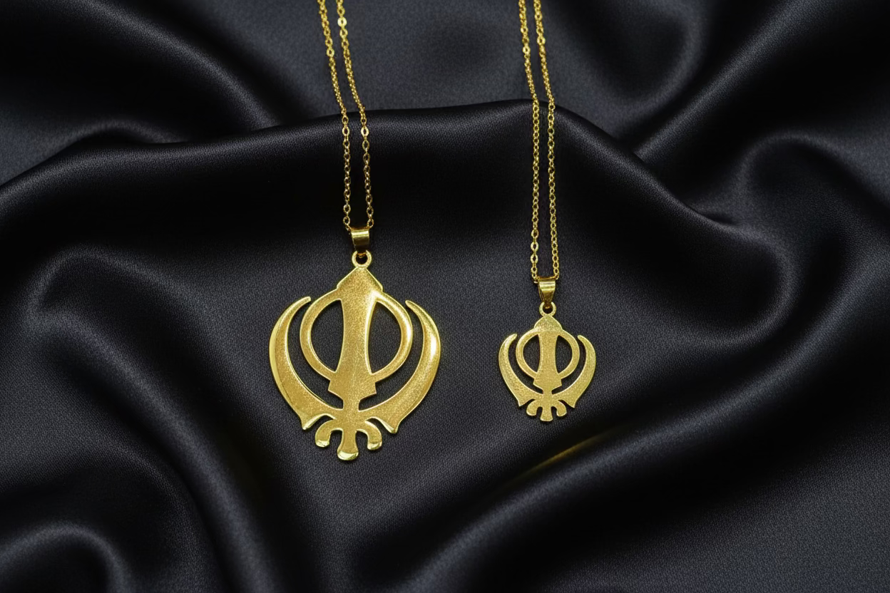 Khanda Gold filled unisex– 925 Sterling Silver Necklace ✨