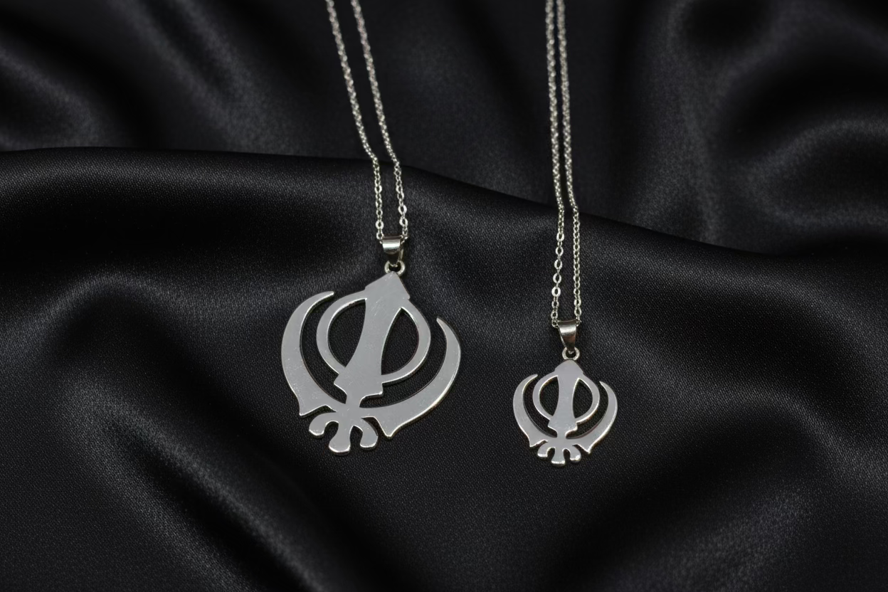Khanda Gold filled unisex– 925 Sterling Silver Necklace ✨