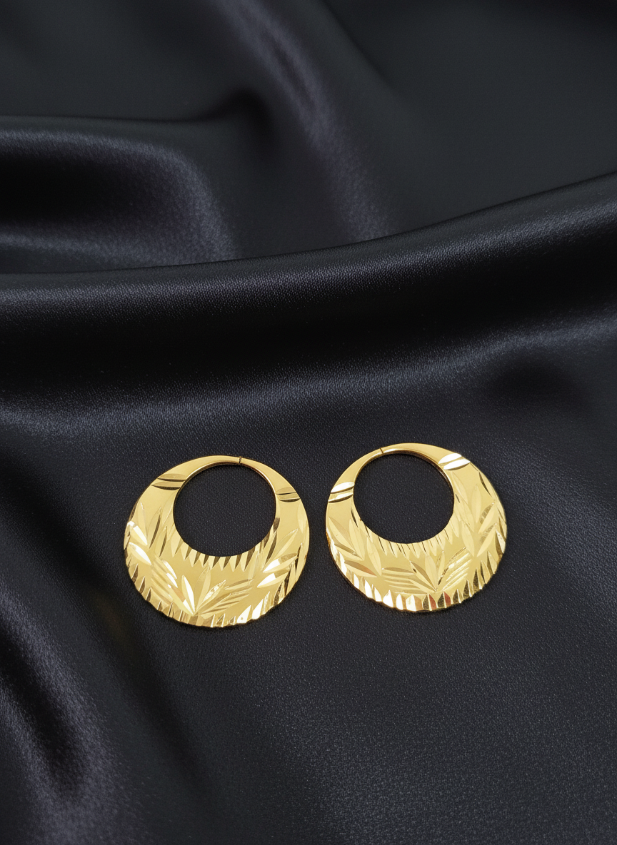 Real Silver Latest Design Nattiyan Earrings (Sizes Available)