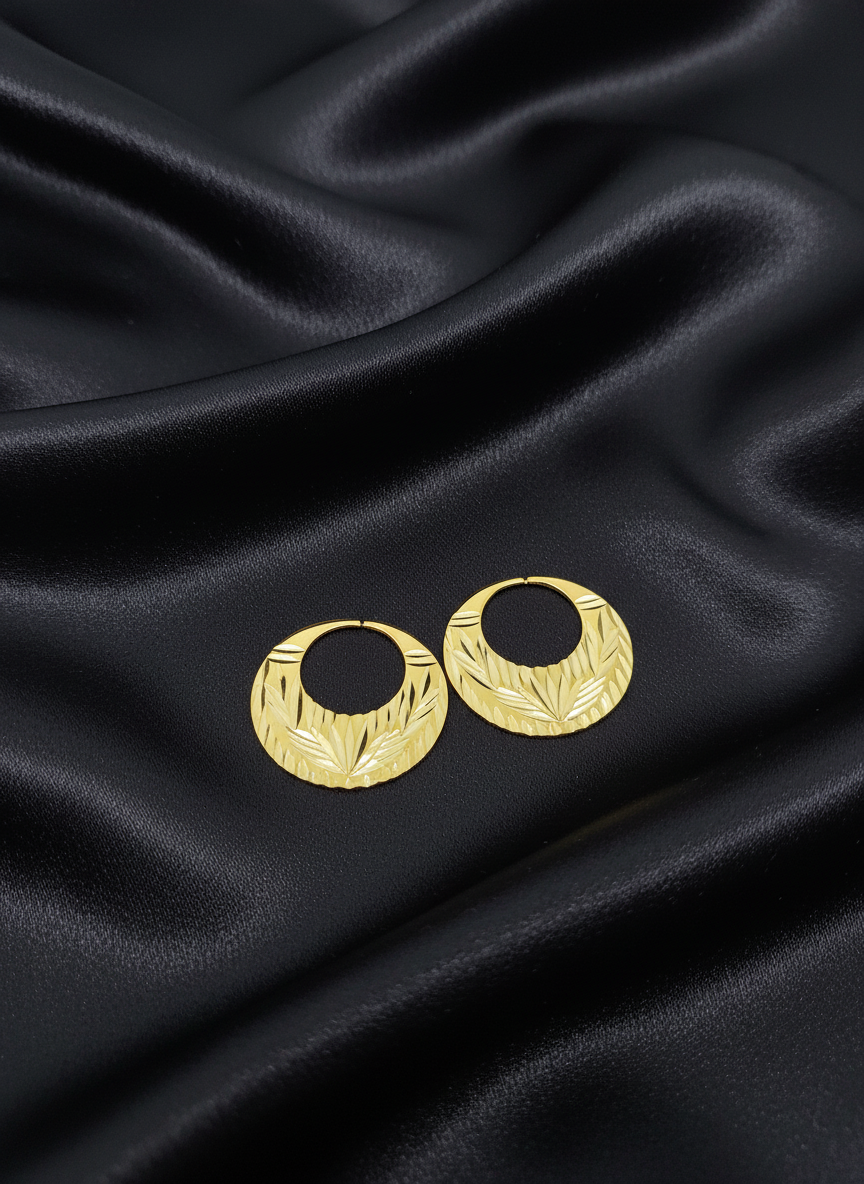 Real Silver Latest Design Nattiyan Earrings (Sizes Available)