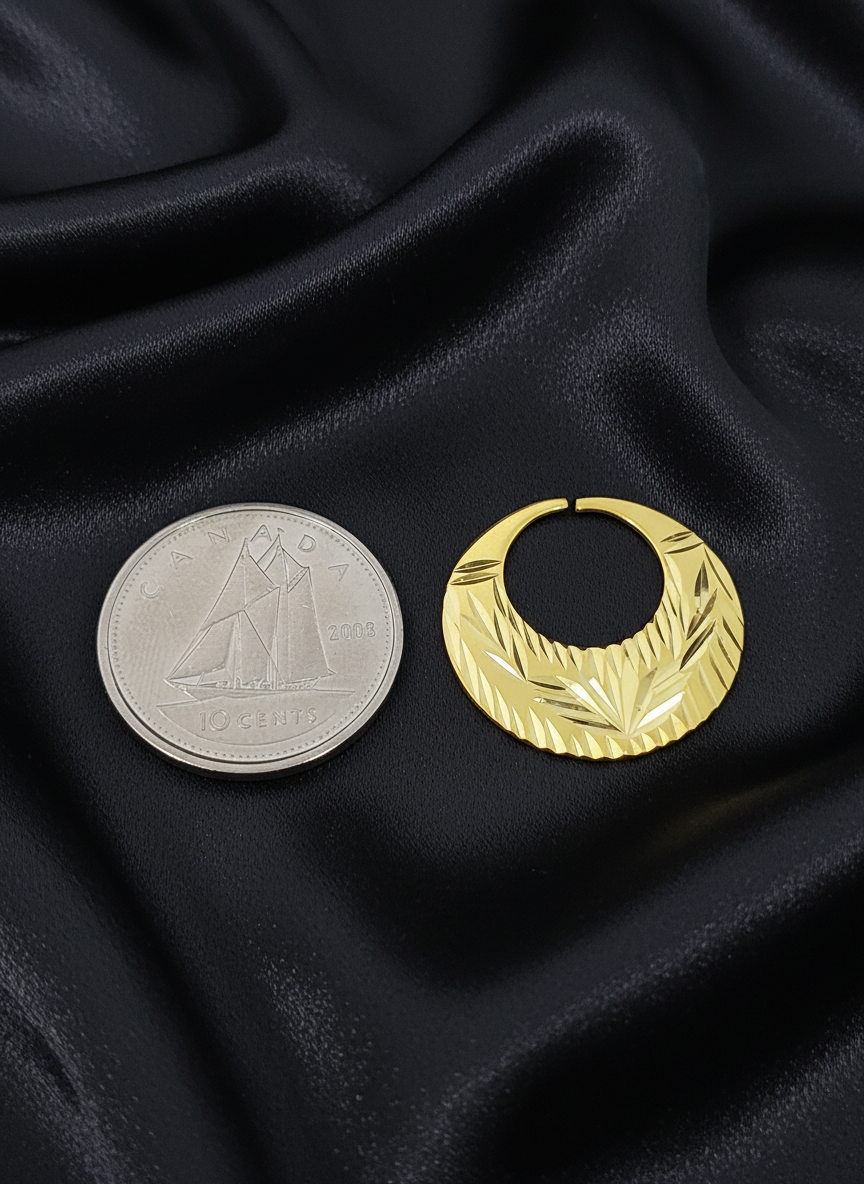 Real Silver Latest Design Nattiyan Earrings (Sizes Available)