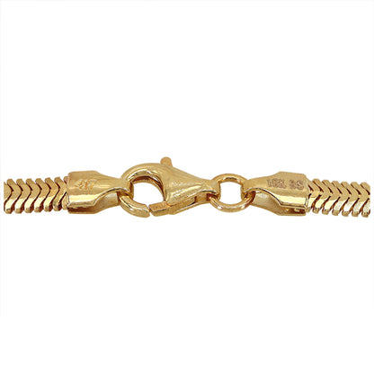 Real gold snake chain(3.5mm)