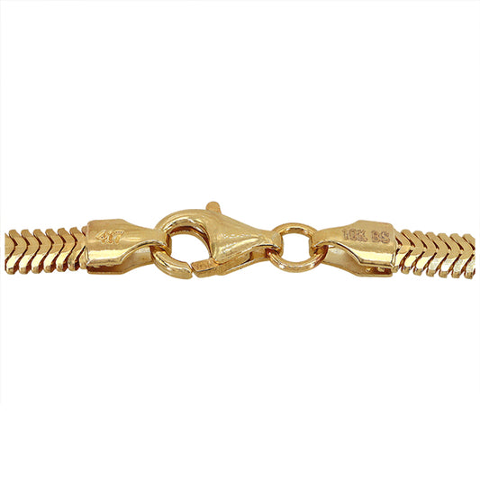 Real gold snake chain(3.5mm)