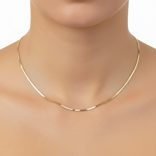 Real gold snake chain (2.6mm)