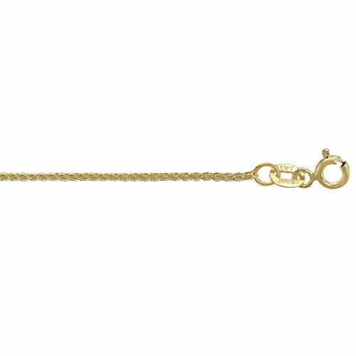 Real gold spiga chain (1.05mm)