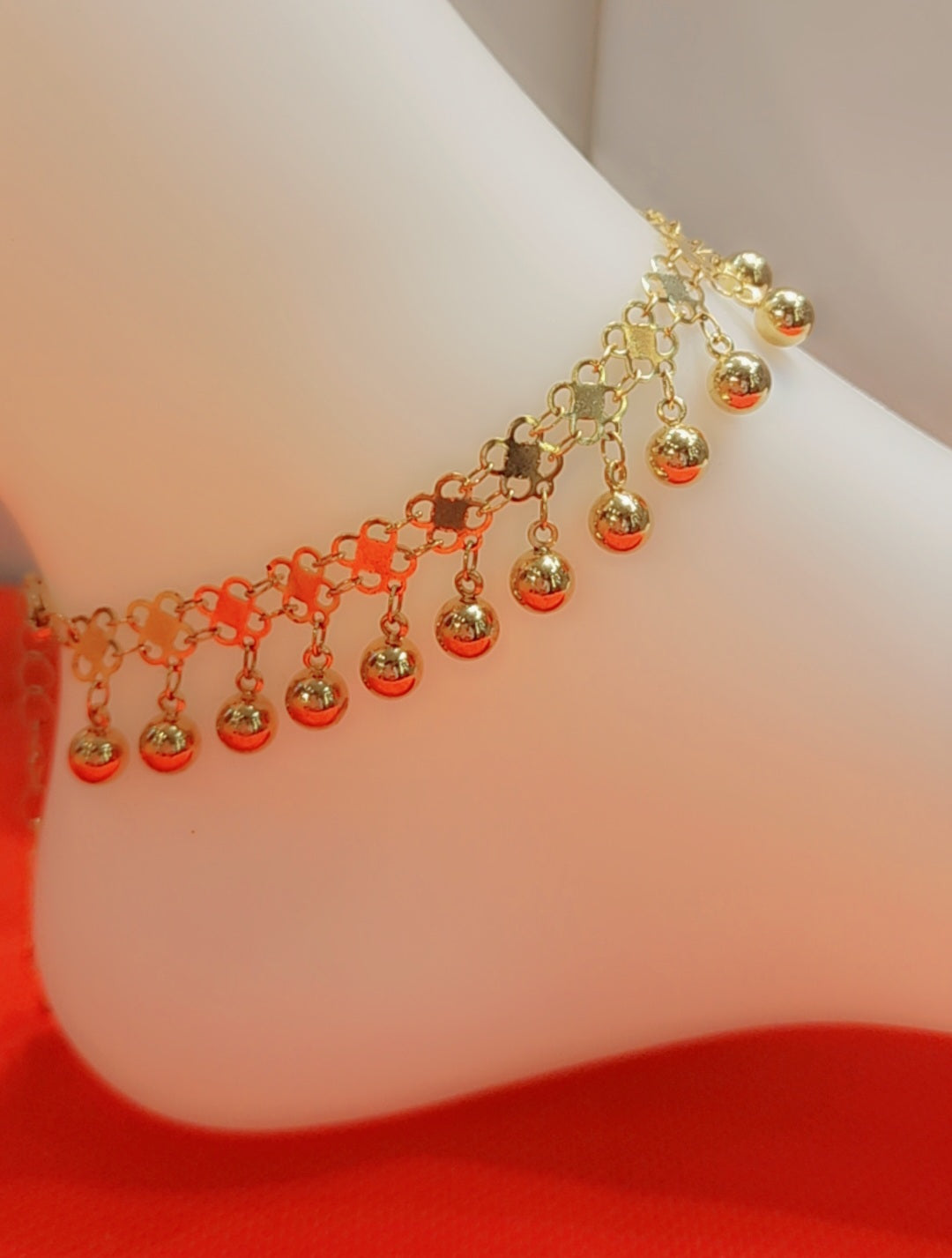 Gold plated  ball Anklet