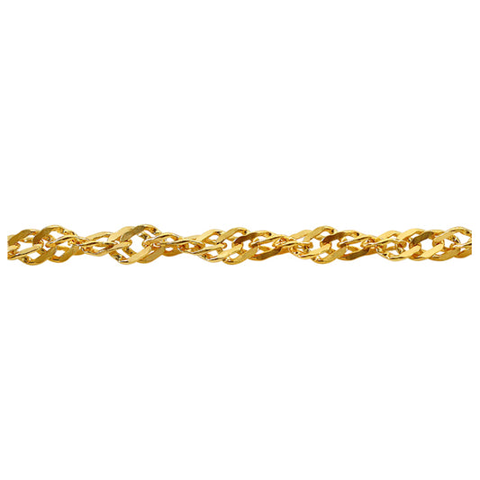 Real gold Singapore chain (1.1mm)