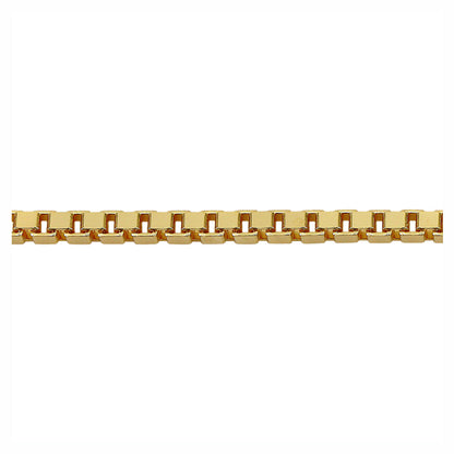 ਅਸਲੀ ਸੋਨੇ ਦੀ ਡੱਬੀ ਚੇਨ (0.6mm)