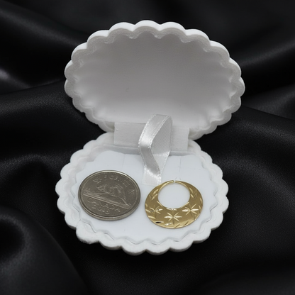 18k Real Gold Nattiyan Classic Earrings (Sizes Available)