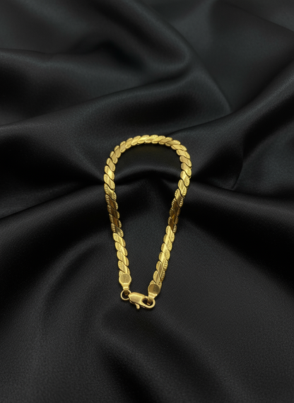 Gold plated bracelets - unisex