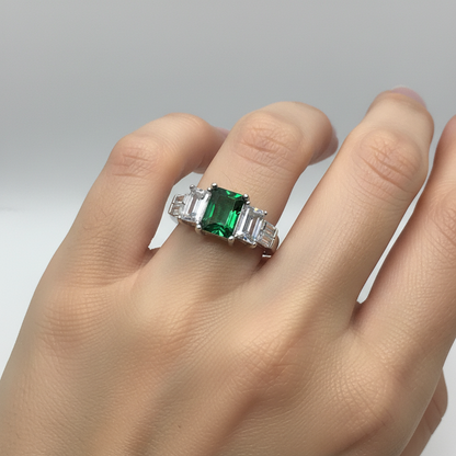 Bague en argent sterling 925 avec pierre en zircone cubique !