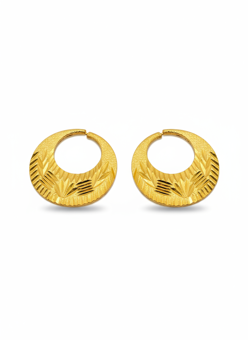 Real Silver 24k Gold Filled fashionable Nattiyan Earrings