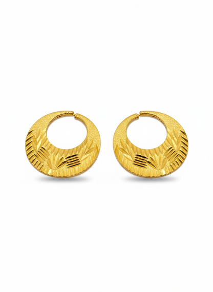 Real Silver 24k Gold Filled fashionable Nattiyan Earrings
