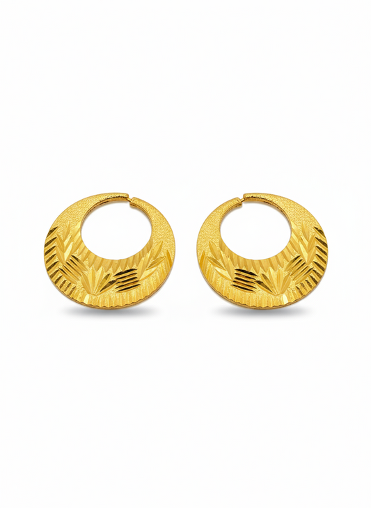 Real Silver 24k Gold Filled fashionable Nattiyan Earrings