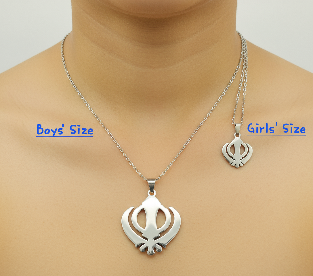 Khanda Silver; Necklace made to touch your soul | The best Religious Necklaces on earth