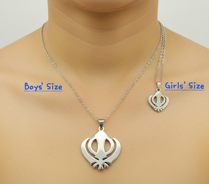 Khanda Silver; Necklace made to touch your soul | The best Religious Necklaces on earth