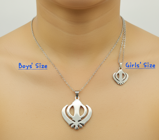 Khanda Silver; Necklace made to touch your soul | The best Religious Necklaces on earth