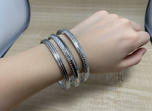 Real Silver Bangles(Karas)