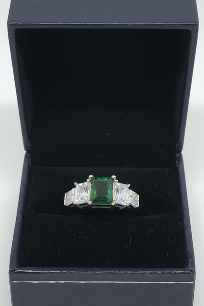 Bague en argent sterling 925 avec pierre en zircone cubique !