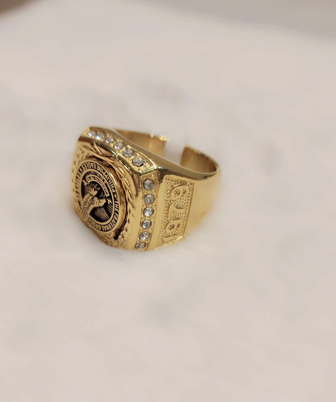 Gold plated ring