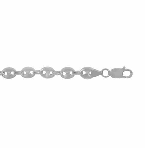 Sterling silver puffy(Gucci) chain (4.1mm)