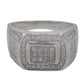 Sterling silver iced out ring