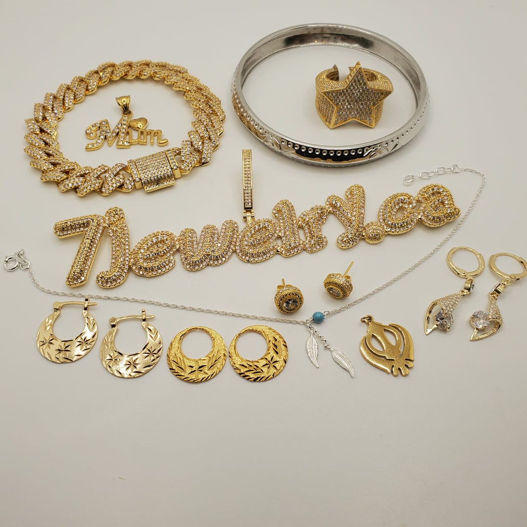 ਛੋਟੇ ਕਰਸਿਵ ਅੱਖਰ ਅਨੁਕੂਲਿਤ DIY ਤੋਹਫ਼ੇ ਹਾਰ ਦੇ ਗਹਿਣੇ