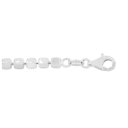 Sterling silver cube chain (2mm)