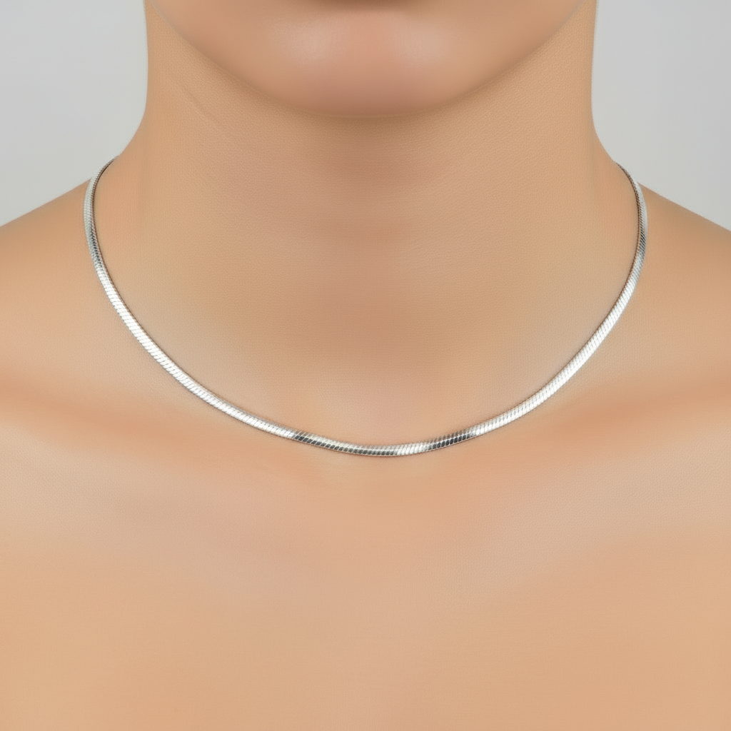 Sterling silver snake chain (1.2mm)