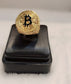 Gold plated Bitcoin ring