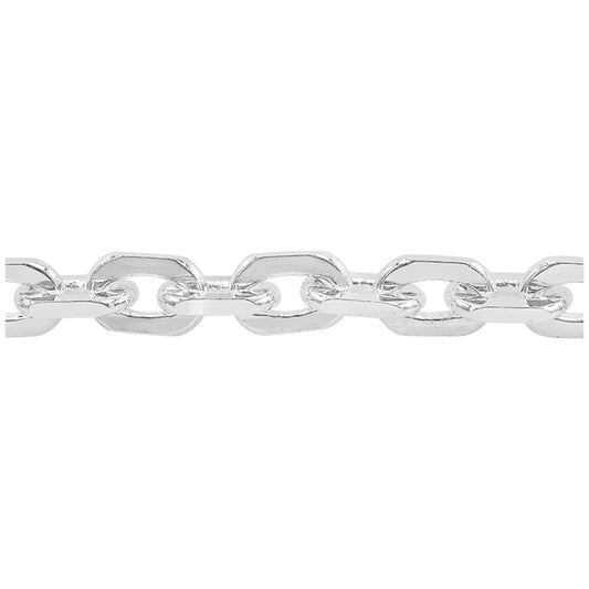 Sterling silver cable chain with  (5.5mm)