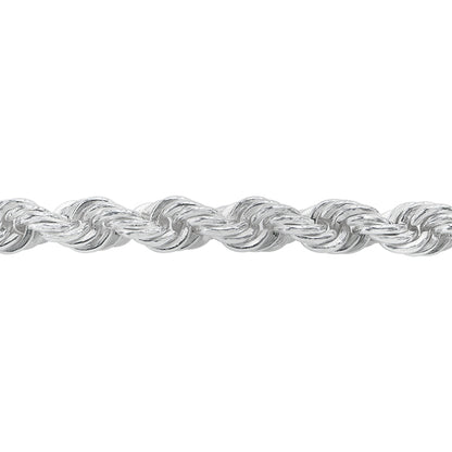 Chaîne en corde de soie en argent sterling (2 mm)