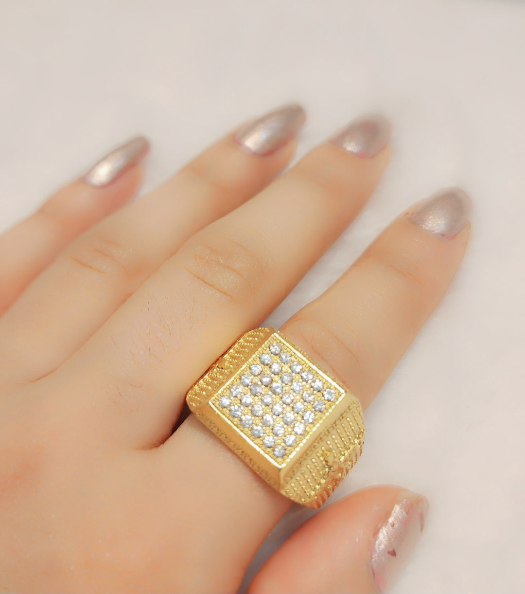 Gold plated ring