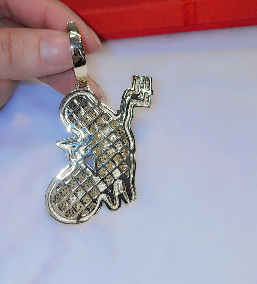 Iced out Money Man pendant