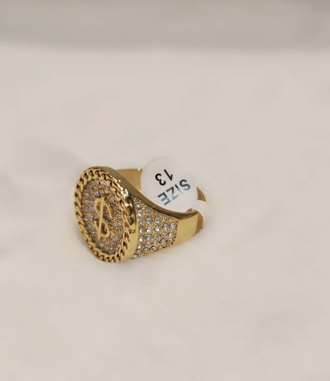 Gold plated Dollar Sign ring