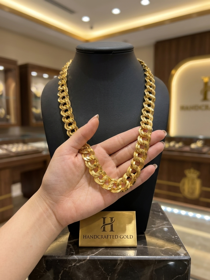 Gold  Plated Cuban Link Chain