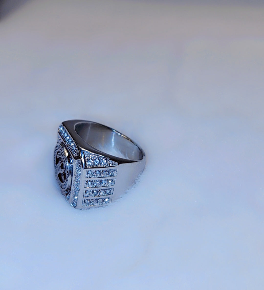 White Gold plated ring