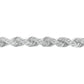 Chaîne en corde de soie en argent sterling (4,5 mm)