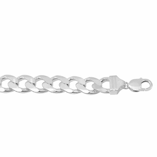 Sterling silver curb chain (11mm)