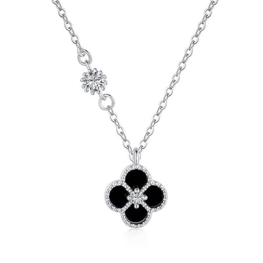 Real silver clover set